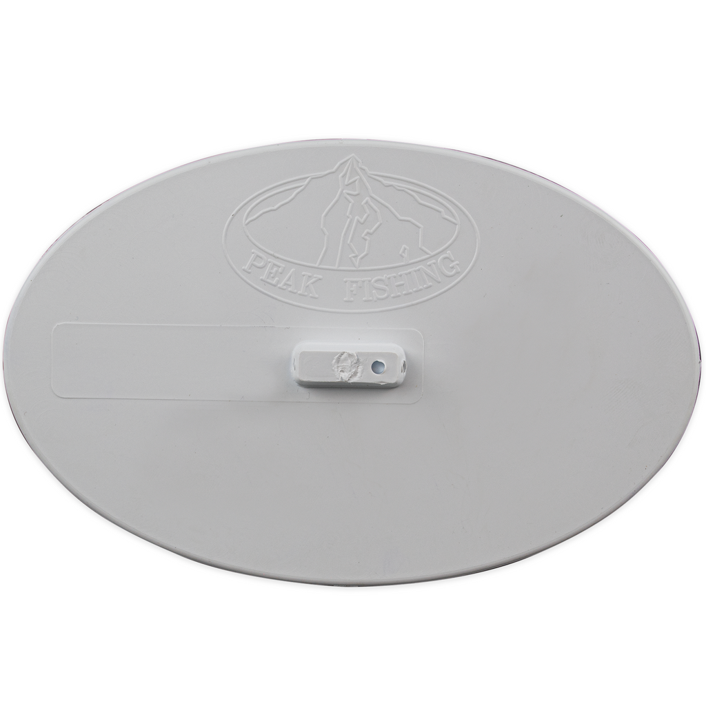 white plastic background for the PEAK Fishing profile plate accessory