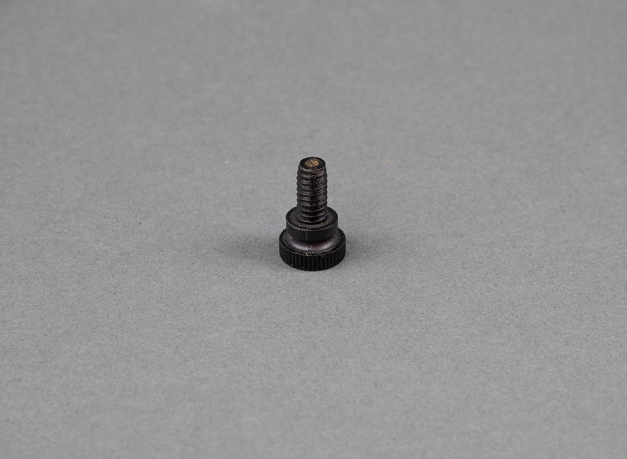 black plastic thumbscrew for peak rotary vise, bobbin cradle lock and profile plate wire lock